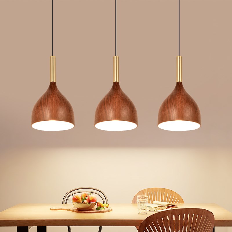 餐厅三头吊灯北欧复古简r约创意餐桌咖啡厅吧台小吊灯店铺装饰灯