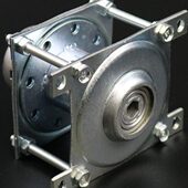 户外不锈钢旗杆配件手摇升降绕绳器搅盘转轴升降机六角孔圆孔