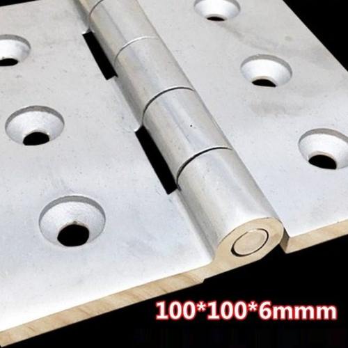 304不锈钢重型大合页100*100*6加厚工业合页大力重型大门承重铰链