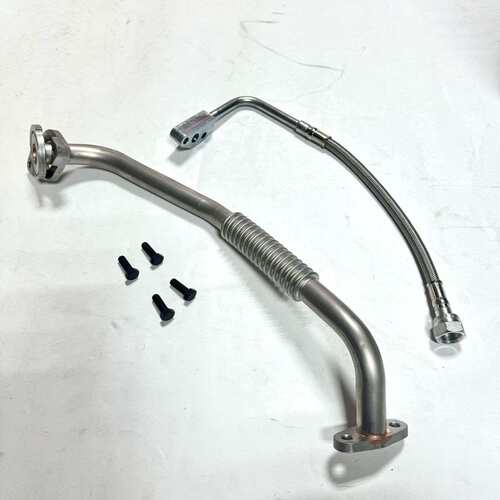 挖掘机卡特E345C/345D/349D/C13发动机机油管涡轮增压器进回油管