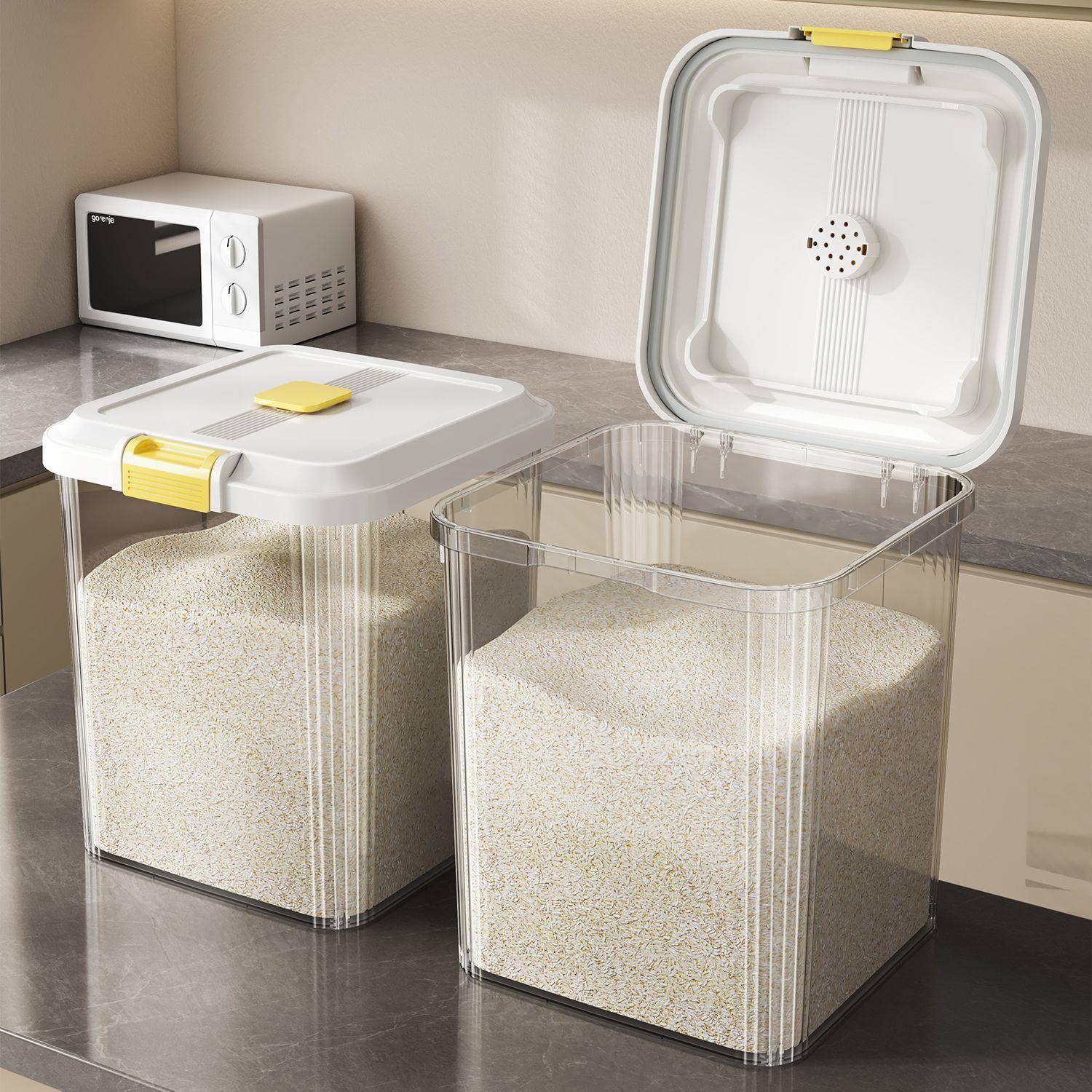 米桶家用3792025盒新款五谷杂粮收纳防虫罐防潮粮存密封全封闭食