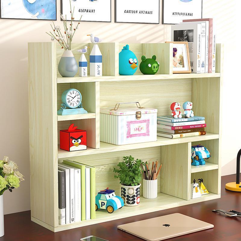 桌面置物书架简易桌上舍儿学生用书架办童公柜室书桌收纳宿小OZG