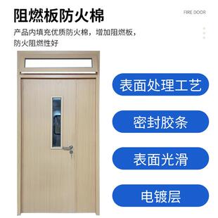宿舍门会议室合门复课教门室幼儿园平开学校室门成品钢制培训室平