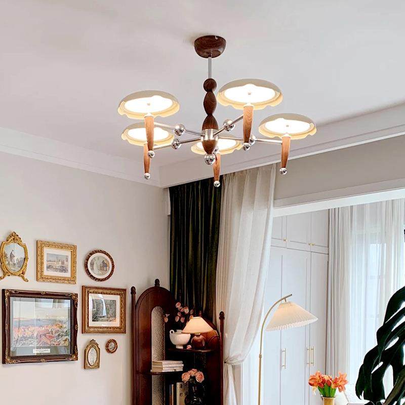 法式8643奶油风餐飞厅客灯中室古风星轨碟默片灯现厅代简约卧护眼,家装灯饰光源,智能吊灯,淘宝优惠券,粉丝福利购,淘宝优惠卷