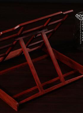 红木贴架红檀木特大临号架帖红檀木书架画册架书法MSY实木架书子
