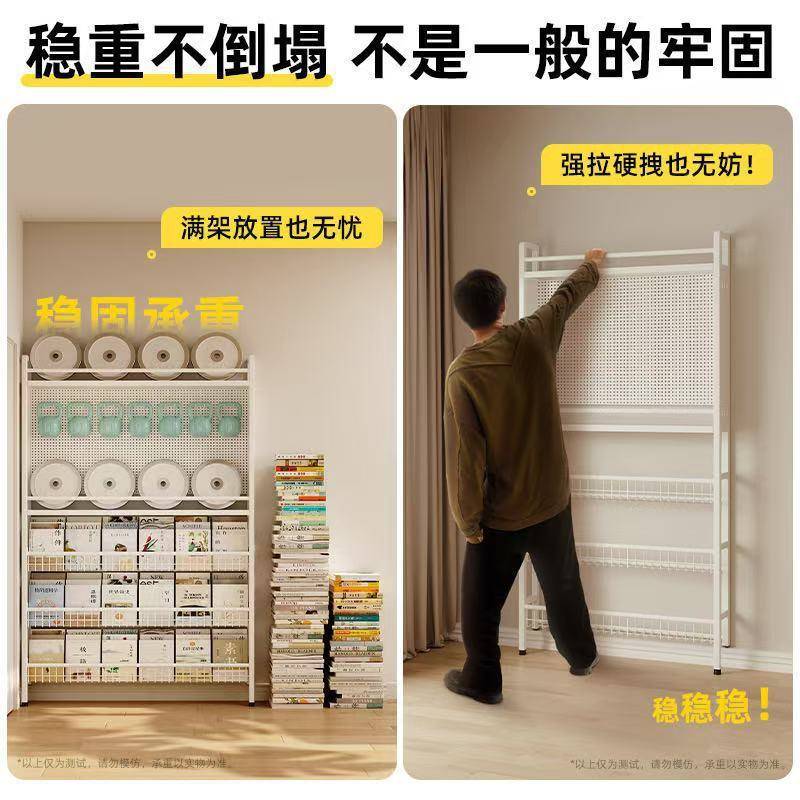 门后洞房洞板置隙物落地间架窄壁挂MPN家用夹缝卧室收纳书架