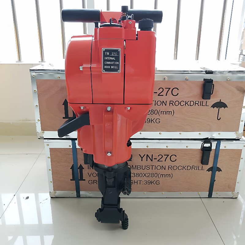 圣都牌YN27C内燃凿岩机 摩托钻 山花牌汽油钻孔机