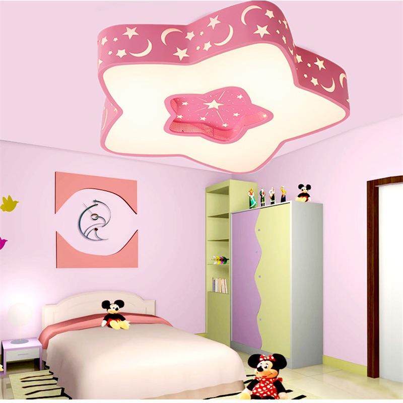 儿童卧室吸顶灯五角星星铁艺LED灯 时尚创意孩子房间灯现代简约灯,家装灯饰光源,客厅吸顶灯,淘宝优惠券,粉丝福利购,淘宝优惠卷