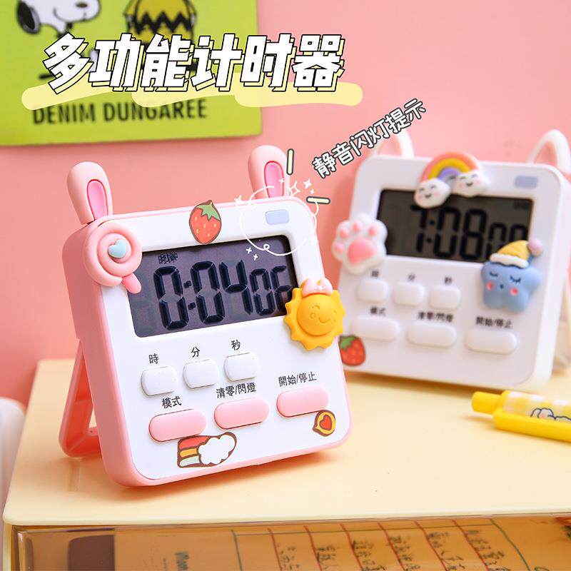 儿童桌面电子表台式智能闹钟学生简约迷你时间数字智能计时器钟表