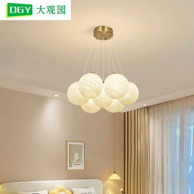 卧室吊灯月球灯具现代简约房间主卧灯创意泡泡灯餐厅儿童房灯L271