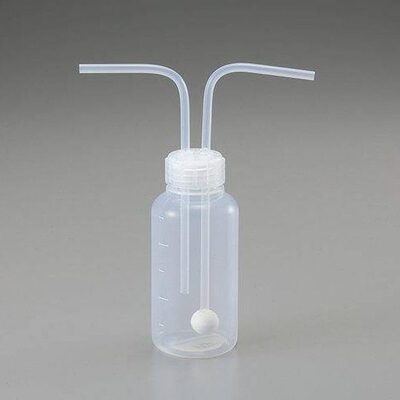 PFA洗气瓶 100mL 接管4*6mm 透明特氟龙洗气瓶 四氟洗气瓶