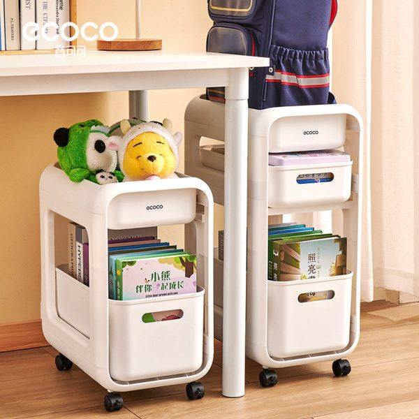 书包置物架可移动小推车书本收纳架家用多层桌下学生放包滑轮柜,收纳整理,书桌收纳置物架,淘宝优惠券,粉丝福利购,淘宝优惠卷