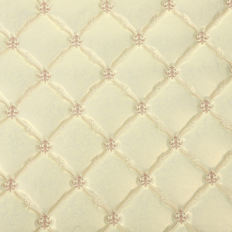 简约硬包刺绣绗缝皮革移s门防盗门床头套背景墙带海绵房车软包皮