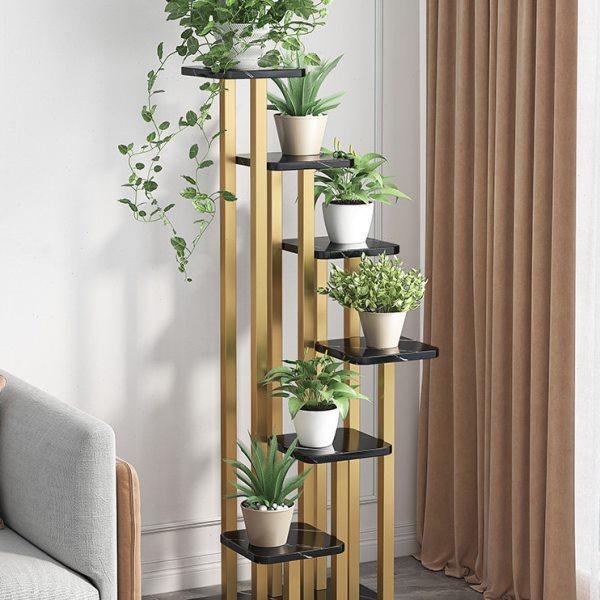 轻奢花架子客厅落地式家用阳台多层置物架室内绿萝多肉植物摆放架,收纳整理,阳台置物架,淘宝优惠券,粉丝福利购,淘宝优惠卷