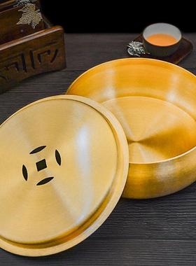 铜艺大茶洗笔洗功夫茶具水盂水洗子茶盘道六君零配特号87305大干