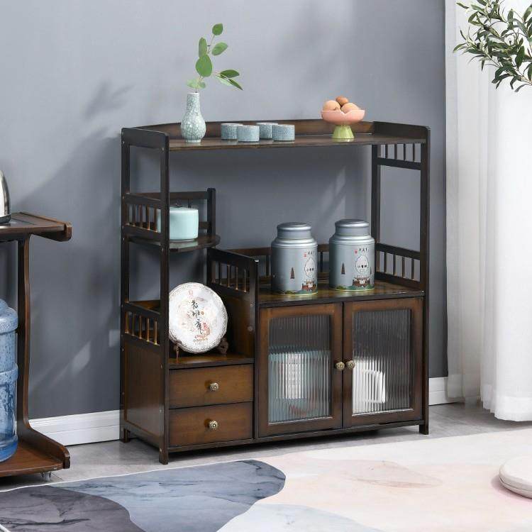 茶柜边置物子柜新中式茶叶架收纳客厅靠墙OVZ架储物柜茶桌柜茶水,标准件/零部件/工业耗材,车间地垫,淘宝优惠券,粉丝福利购,淘宝优惠卷