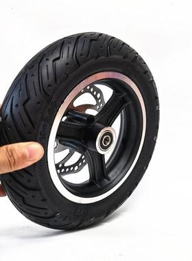 0寸电动滑板车轮子10x2.4285蜂窝实心成总10*2.5胎0镂1空实心胎整