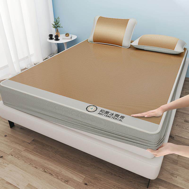 季爆丝凉席夏冰天裸睡空款cxjjyjbs调席可机洗折叠双面可用夏家用