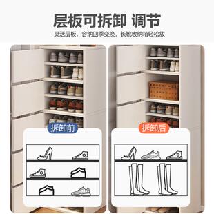 鞋 柜五柜卧室收书纳柜立柜家用简易柜客厅墙置物柜子斗储物DG0019