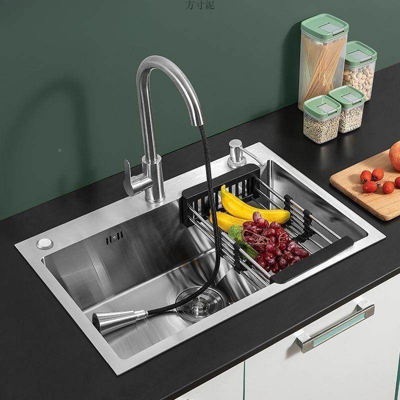 加厨见详情厚34不锈钢水槽改双单0大单槽三孔洗菜盆家用房拉丝洗,家装主材,水槽单品,淘宝优惠券,粉丝福利购,淘宝优惠卷