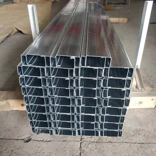 现货C型495型材黑铁冷条弯异型钢钢配钢件抗震支架冲孔屋面檩槽