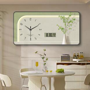 挂万钟客厅高级感202餐饰厅AjxAtEQ6时钟年历装画钟表电子4清新背