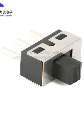 SS12D06 SS12D10 5MM柄高 2档3脚 大电流拨动开关 直/弯脚