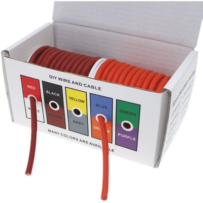 1007美规电子线28/26/24/22/20/18/16AWG红黑PVC镀锡铜线DIY电线