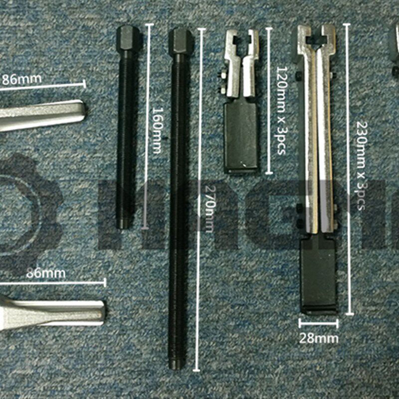12件通用二三爪拉马多功能轴承拉拔器拉马组套通用型拔轮器