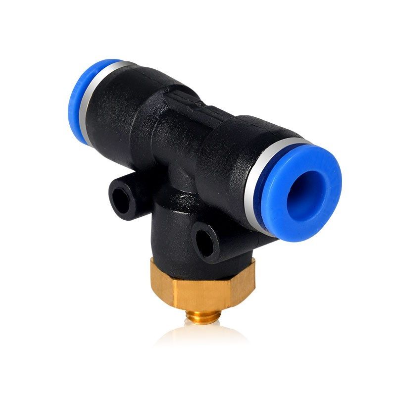 气动快插接头PD4-M5 T型侧三通螺纹PB6-01/PD8-02/10-03/12-04PX