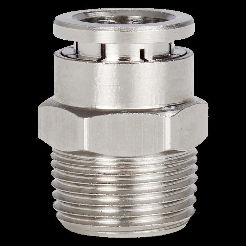 高端全铜镀镍快插气管接头PC6-01/8-02/PU/PG/PM直通耐高压腐蚀PV