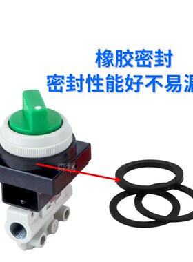 气动按钮开关手动阀 机械阀VM130-01-33A两位三通VM120-01-32/34A