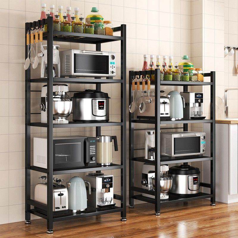 升级款碳钢厨房置物架落地式分层家用微波炉可移动收纳货架,厨房/烹饪用具,抹布架/厨房清洁收纳架,淘宝优惠券,粉丝福利购,淘宝优惠卷