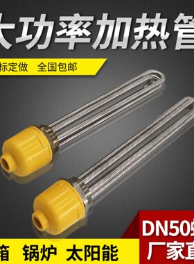2寸空气能太阳能电热管 DN50锅炉水箱加热管 加热棒220V 380V包邮