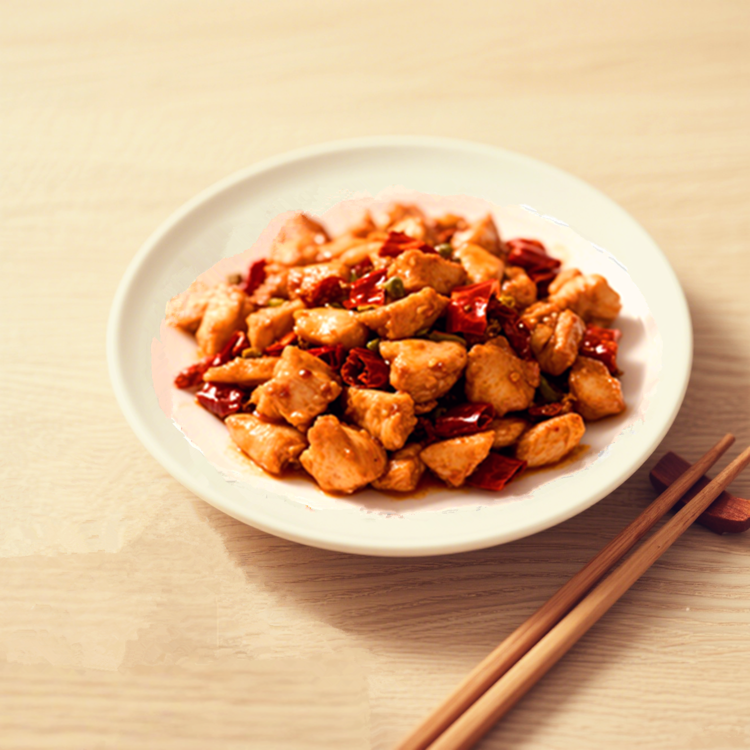 香辣鸡丁加热即食料理包半成品