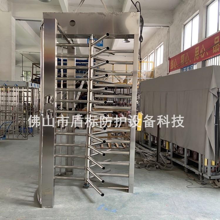 工地实名制全高转闸人脸识别门禁 单通道栅栏转闸旋转门 十字转闸