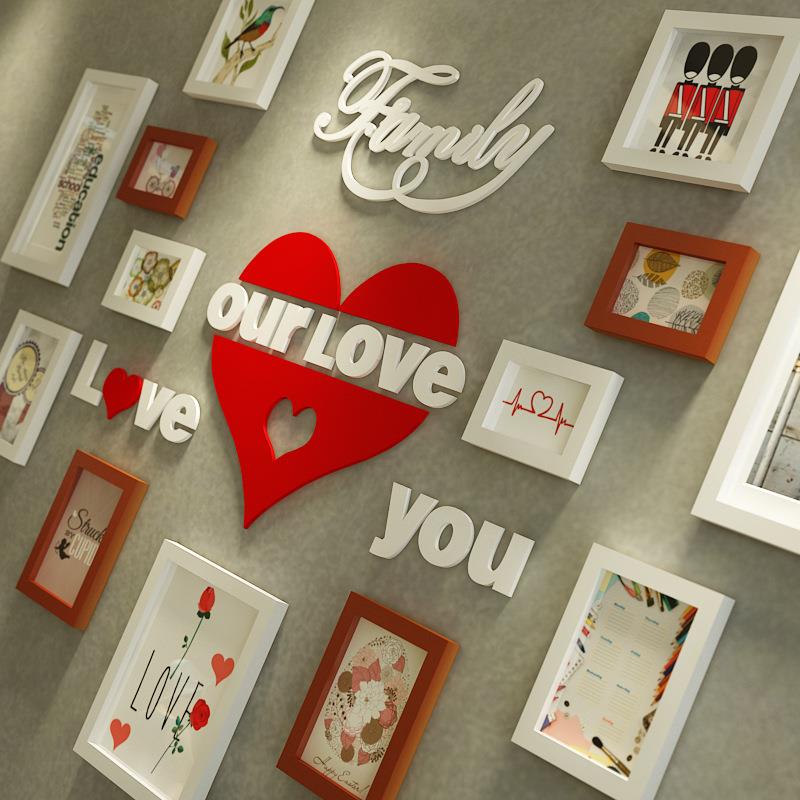 包邮阿米格尼式实木相框墙创意照片墙