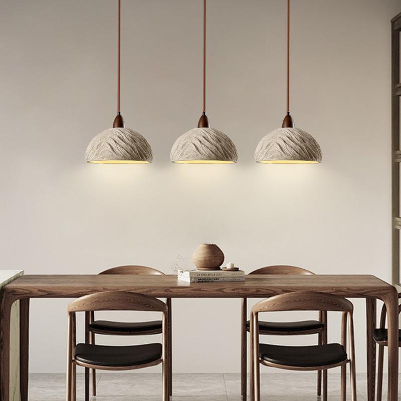 侘寂风复古民宿餐厅吧台吊灯中古茶室禅意法式艺术卧室床头餐桌灯