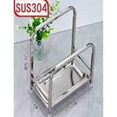 特厚304不锈钢厚菜板架大号锅盖架砧板架厨房台面案板架菜墩架