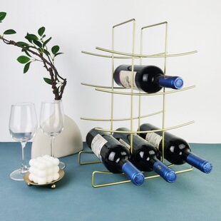 红酒架子置物架家用客厅简易桌面小酒柜酒格子吧台放酒装饰展示架