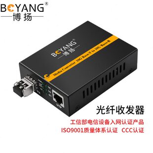 博扬(BOYANG)BY-WG915D 万兆光纤收发器SFP+10G多模双纤光电转