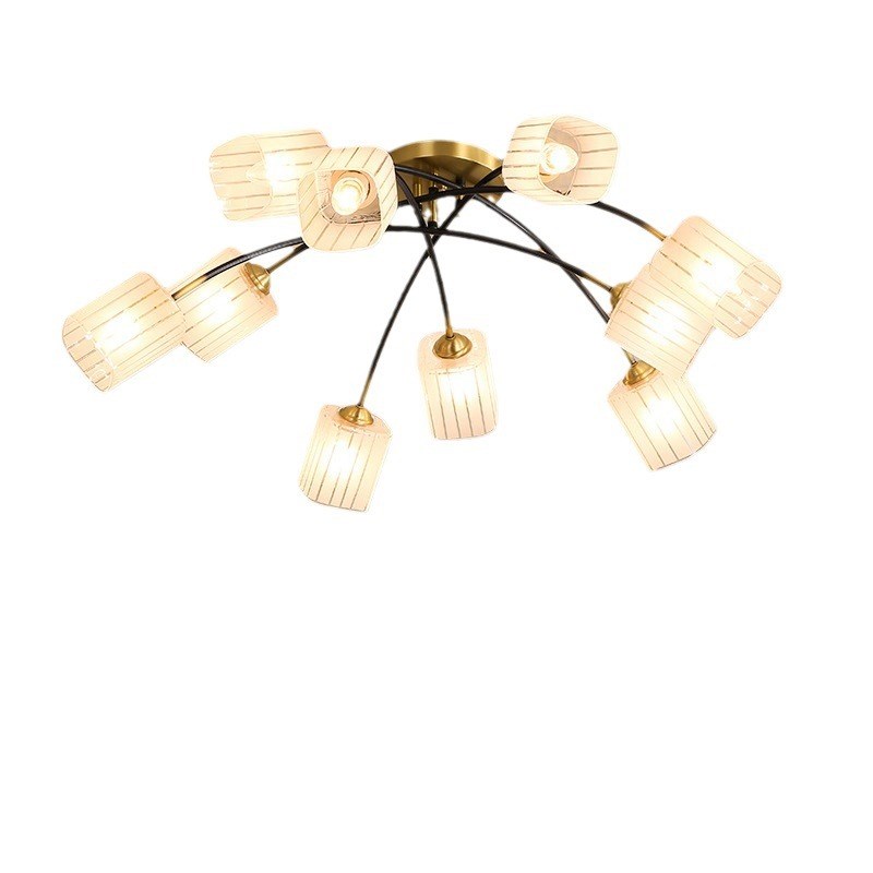 现代简约吸顶灯卧室主灯s温馨浪漫房间餐厅书房灯具北欧全铜客厅