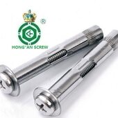 内膨胀内爆内迫膨胀螺丝钉栓M8 304不锈钢十字盘头式 100