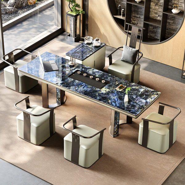 轻奢现级感岩板茶台桌茶桌椅组合现茶台简约茶桌烧水壶一体,商业/办公家具,茶台/茶桌,淘宝优惠券,粉丝福利购,淘宝优惠卷