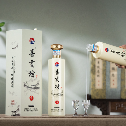 喜贡坊酱香型白酒53度500毫升
