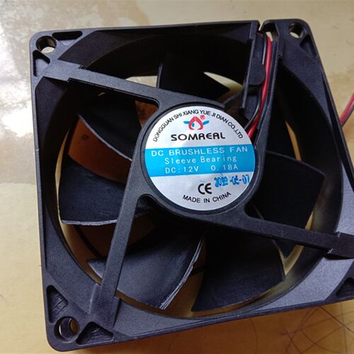SOMREAL轴流风机 风扇塑料框架80*80*25mm电压DC12V DC24V