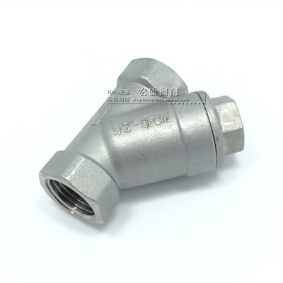 304不锈钢Y型丝扣过滤器 螺纹过滤器 GL11W-16P DN15 4分 6分 1寸