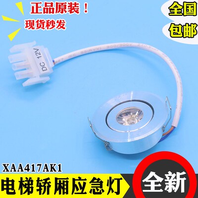 电梯轿厢应急照明灯XAA417AK1/2圆筒灯应急灯12V适用奥的斯306-11
