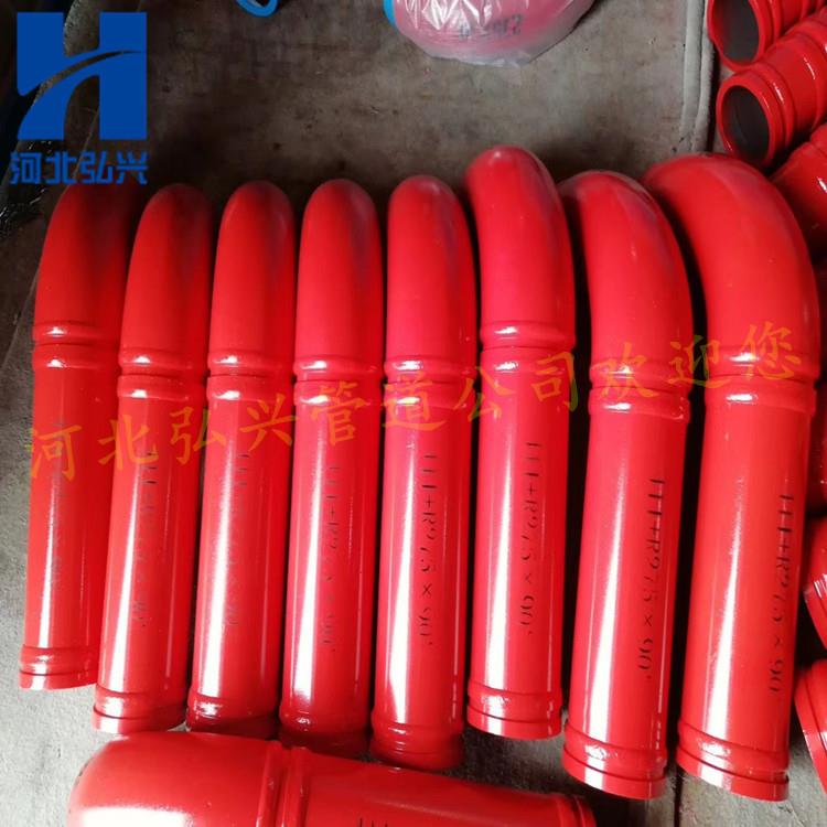 制造三*一46米泵车加直段 275乘45加424双层加长弯头