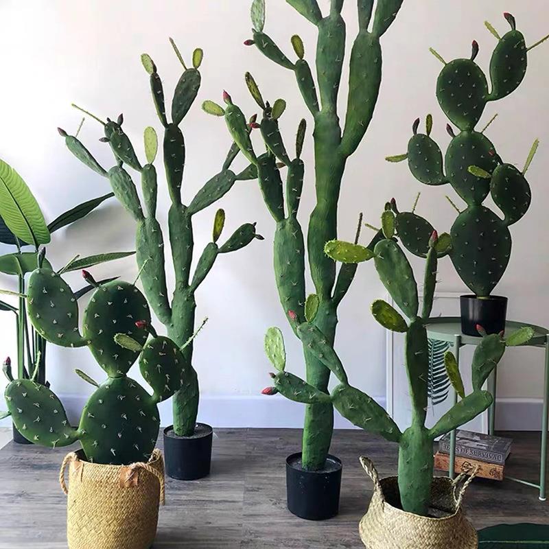 仿真仙人掌绿植造景室内商场大型北欧风摆件店铺橱窗装饰场景布置